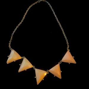Peach and gold Necklace